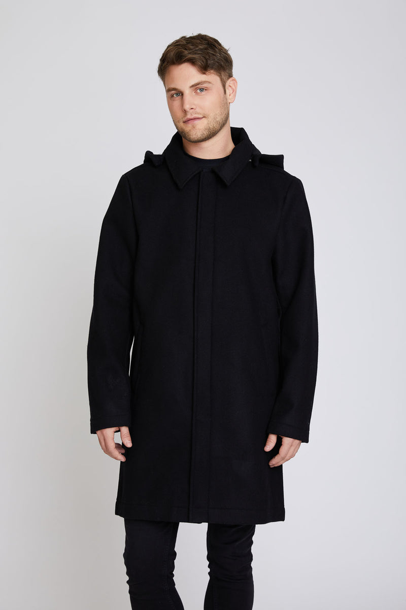 Modern Urban Waterproof Wool Coat | One Man Outerwear – Mia Melon