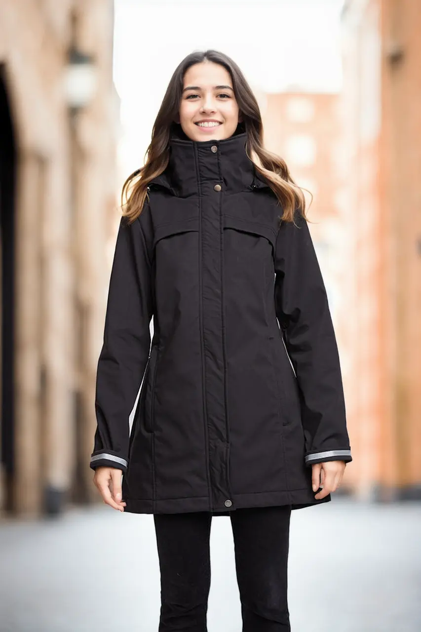 Black Hanna Waterproof Travel Jacket
