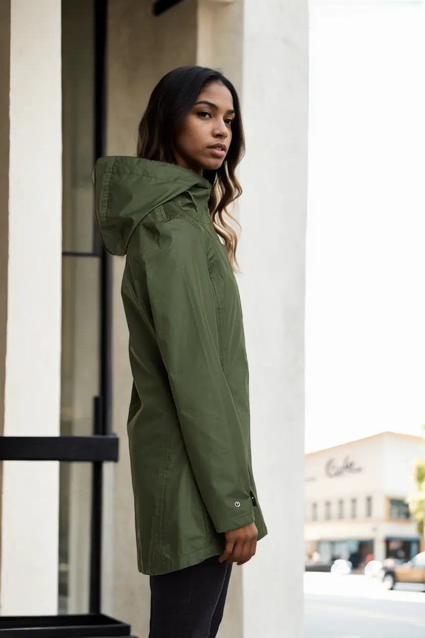 Olive Whitney Waterproof Cotton lightweight
