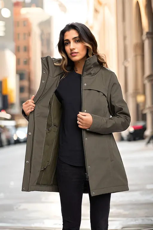 Olive Hanna Waterproof Travel Jacket