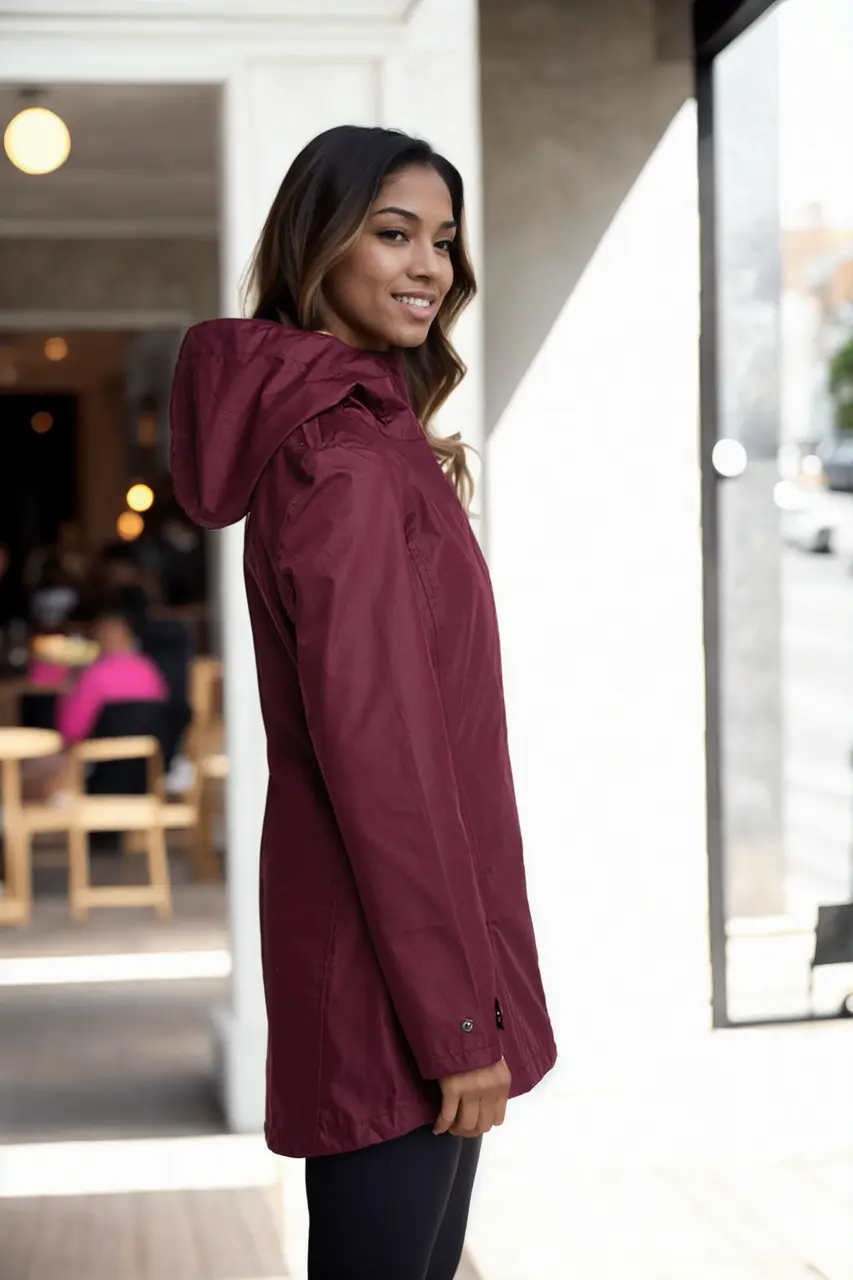 Burgundy Whitney Waterproof Cotton lightweight