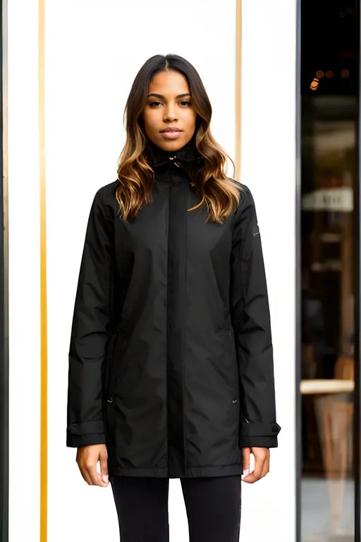 Black Whitney Waterproof Cotton lightweight