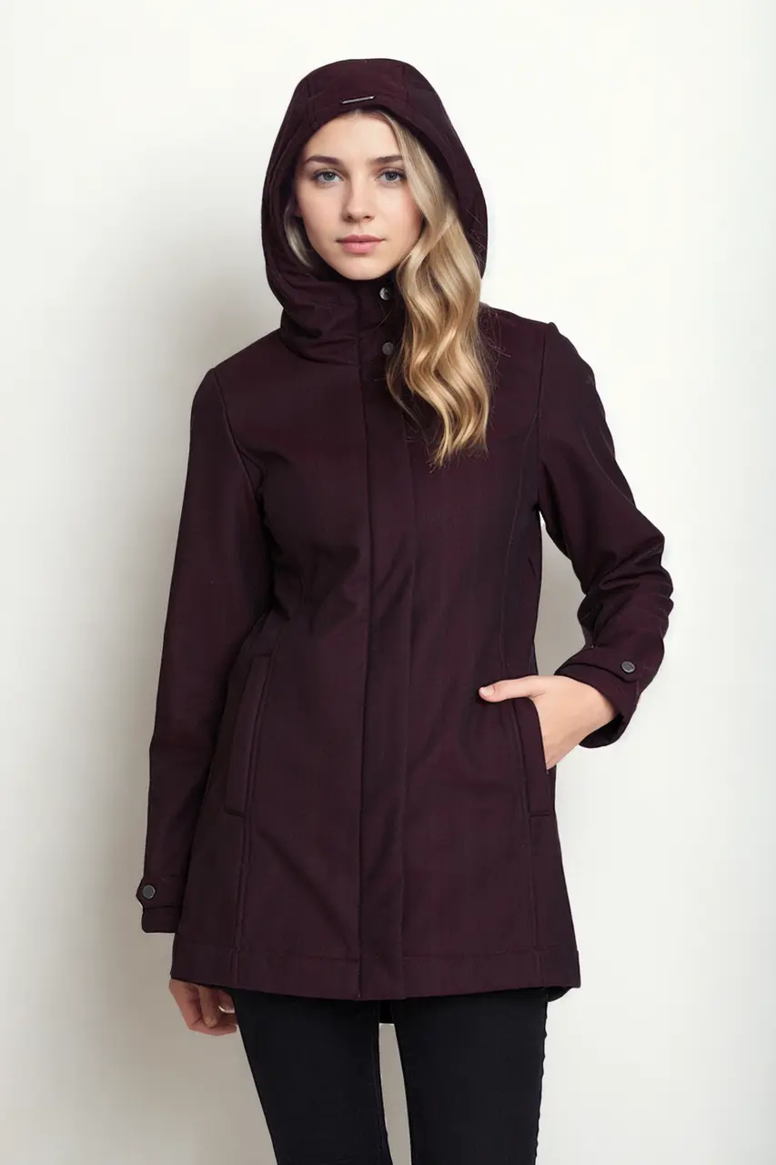 Eggplant Whitney insulated waterproof coat