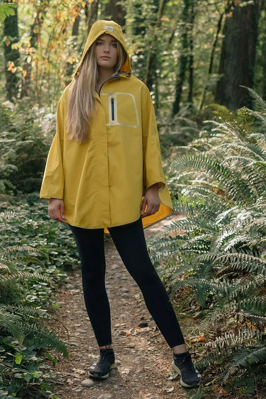 Harper Waterproof Poncho Yellow