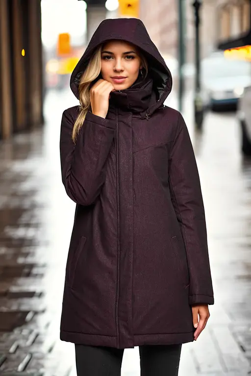 Stella Eggplant Waterproof Insulated Coat