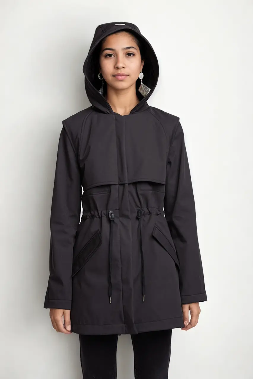 Black Provocateur Waterproof midweight jacket