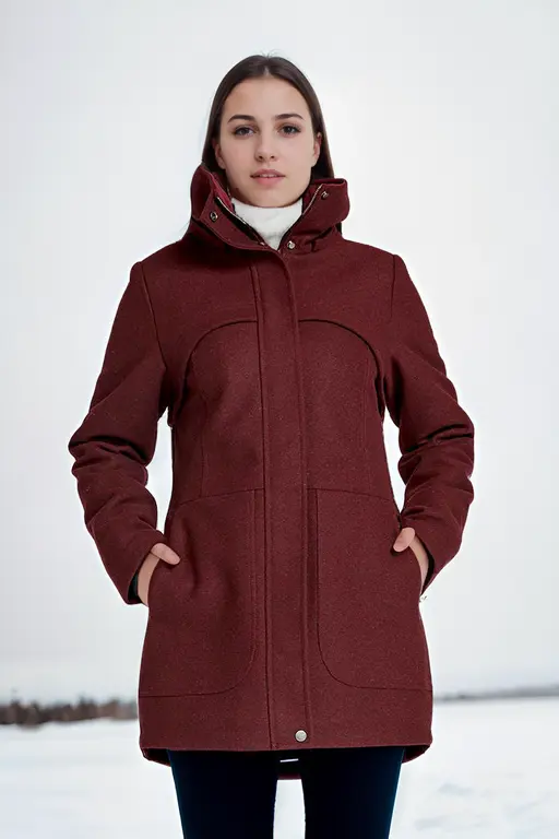 Hailey Oxblood Red Waterproof Winter Coat