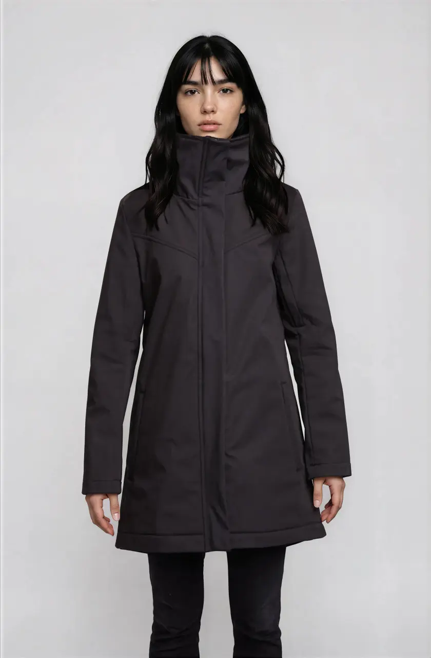 Clara Waterproof Cotton Twill in Black