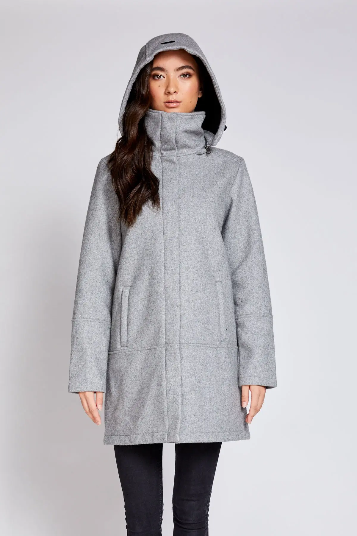 Kendra: Waterproof Women's Wool Coat, Large